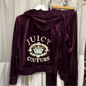 Juicy couture track suit set in purple